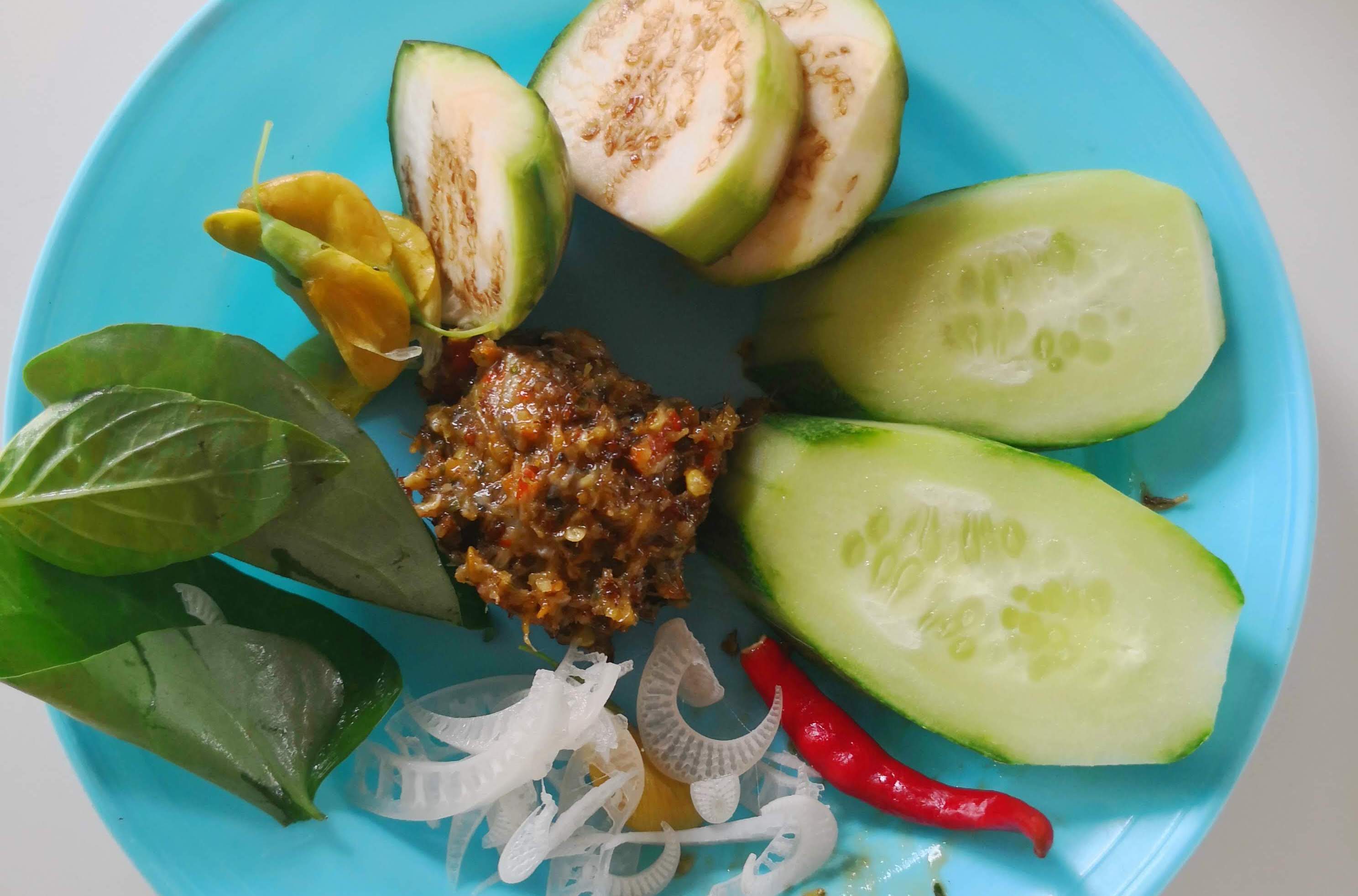 Prahok with vegetables