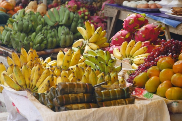 Fresh fruits at a local market